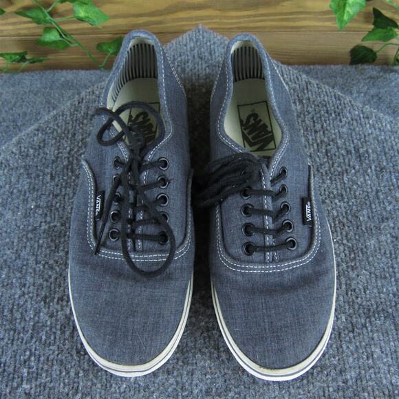 VANS Women's Low Top Sneaker Gray Fabric Sz 6.5 Medium Used 2025 - Picture 3 of 8